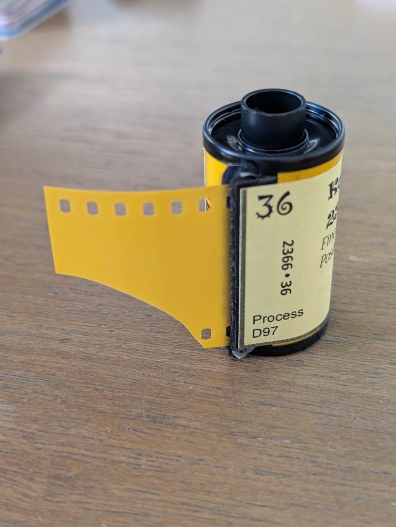Eastman 2366 cassette showing Process D97 label